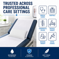Housse de coussin jetable en tissu OEM, protège-coussin imperméable uni pour hôtel et maison