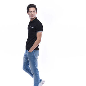 T-shirt unisexe Ultifresh décontracté, performant, minimaliste, brodé, imprimé, en tricot, anti-froissement, coton écologique mélangé à du polyester - Product Image 5