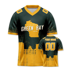 Camiseta de Fútbol Americano para Hombre con Bordado Personalizado, Paneles de Hombro Reforzados, Malla Transpirable y Ajuste Cómodo para el Juego - Product Image 4