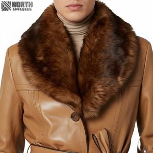 Blouson aviateur unisexe en cuir véritable camouflage, col rond, fermeture éclair, imperméable, respirant, personnalisable, hiver 2025 - Product Image 4