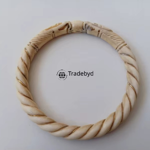 Designer Bone Inlay Bangle Stylish Unisex Jewelry Premium Quality for Fashion Gift Tradebyd - Product Image 1