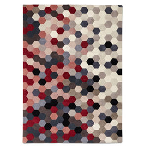 Tapis en laine moderne multicolore tufté à la main de couleur unie antidérapant réversible à poils hauts lavable pour la maison ou le pique-nique - Product Image 6