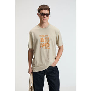 GRIMELANGE SWEET เสื้อยืดคอกลมแขนสั้นพิมพ์ลายผ้าฝ้าย 100% สำหรับผู้ชาย - Product Image 3