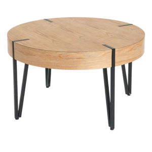 Vente chaude personnalisé en forme de rond en bois chambre lit à côté Table d'appoint Tables basses décoratives pour la maison pieds en métal fournitures en vrac - Product Image 4