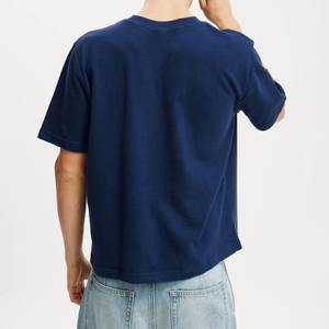 Camiseta Corta de Diseño Moderno para Hombre, Personalizada al por Mayor, de Algodón Tejido de Alta Calidad, Manga Corta, Bordada - Product Image 2