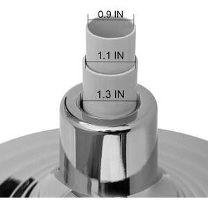 USA TOP FLAGSINC Silver Interior <b>Flag</b> Holder Stand <b>for</b> Indoor Use 1.3 Inch Diameter <b>Pole</b> Base 1.1-0.9 Inch Display Accessories - Product Image 4