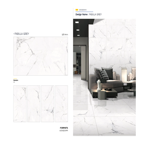 Carreaux de luxe de haute qualité Carreaux de sol brillant à motif de roche continue d'intérieur 600x1200mm - Product Image 1