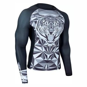 เสื้อรัดรูปสำหรับผู้ชายเสื้อพิมพ์ลายสำหรับผื่นคันจาก MMA rash GUARD - Product Image 5