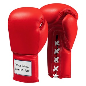 ถุงมือชกมวยหนังวัวแท้คุณภาพสูง แบบเต็มนิ้ว ผูกเชือก สำหรับฝึกซ้อมและชกมวย ระดับพรีเมียม สินค้ามาใหม่ - Product Image 2