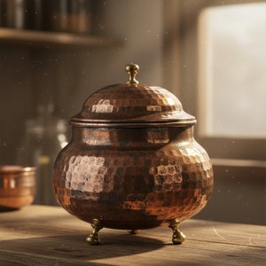 Azucarero Pequeño de Cobre Mevlana, Metal Decorativo para Cocina o Bodas, para Restaurantes - Product Image 3