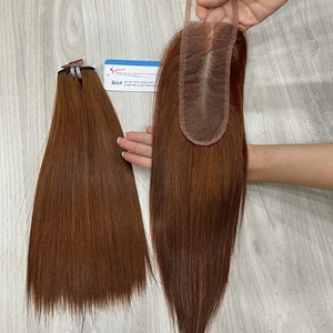 Nouvelle couleur Cheveux vierges vietnamiens lisses comme des baguettes, double trame, extensions de cheveux, tissage de cheveux, paquet de 100g, sans nœuds - Product Image 3