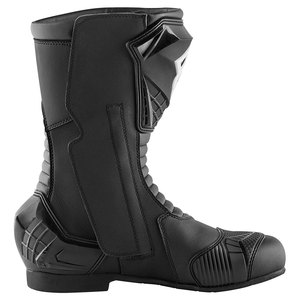 Botas Deportivas Impermeables con Cremallera de Acero Blanco y Negro, Botas de Motocross de Cuero Vacuno para Verano e Invierno, Transpirables, Cálidas y Protectoras para Motociclismo - Product Image 3