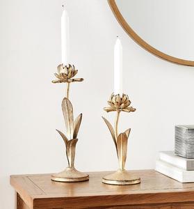 Juego de 3 Candelabros Decorativos de Mesa para Bodas, Portavelas Redondos de Hierro en Venta - Product Image 4