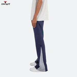 กางเกงวอร์มขายาวมีระบายสำหรับผู้ชายกางเกงวิ่งแนวสตรีทแบบออกแบบได้ตามต้องการระบายอากาศ - Product Image 4