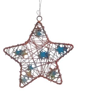 Ornements de Noël suspendus artificiels modernes en tôle de fer faits à la main, ignifuges, pour la décoration de la maison pendant les fêtes, personnalisés - Product Image 6