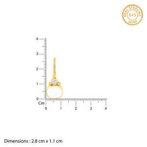 Boucles d'oreilles pendantes de luxe en zircon doré - Product Image 4