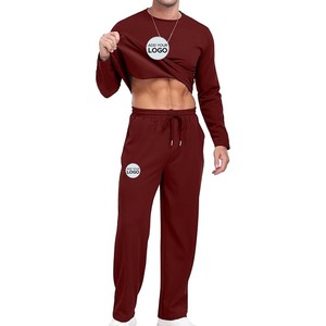 Conjunto Deportivo de 2 Piezas para Hombre, Sudadera de Manga Larga, Pantalones Deportivos para Correr, Trajes Deportivos - Product Image 4