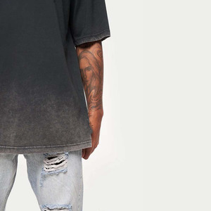 Transpirable Mezcla de ropa a granel Fabricante de alta calidad 100% algodón Camiseta de gran tamaño Frente en blanco Ecológico Secado rápido Causal - Product Image 3