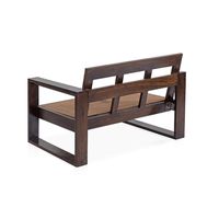 Ensemble de canapés sectionnels en bois de teck 6 places convertible en L, de luxe moderne, écologique, pour salon de villa, école, entrepôt, parc