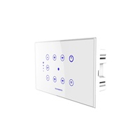 Interrupteur mural intelligent à commande à distance via l'application Tuya, panneau en verre trempé, compatible avec Alexa et Google Home, 12A 230V, compatible WiFi, fabricant indien