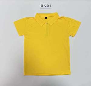 Polo d'uniforme scolaire pour enfants de taille jeune avec logo brodé personnalisé 100% coton T-shirt polo uni doux et respirant pour enfants - Product Image 3