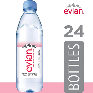Eau de source naturelle Evian 24 x 500 ml Bouteilles en plastique Certifiées ISO/Kosher Origine Allemagne Stockage à froid Carton de 12 - Product Image 6
