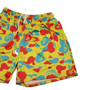 Meilleure qualité 100% Polyester Logo personnalisé hommes imprimé poche respirant maille Shorts pour sport basket-ball court - Product Image 3