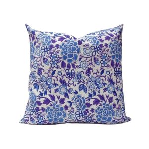 Handmade Cotton Cushion Cover Paisley Floral Block Print Modern Heart Pillowcase Traditional Indian Home Decorative Sofa Bed - Product Image 5