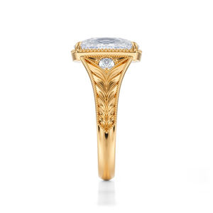 Exclusivo anillo de diamante cultivado en laboratorio de 2,1 quilates para mujer chapado en oro de 10K blanco/amarillo/oro rosa corte brillante IGI certificado al por mayor - Product Image 3