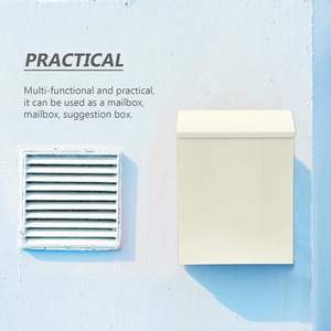 กล่องจดหมายติดผนังเหล็กชุบสังกะสีแบบมินิมอลลิสต์ล็อคแบบอเมริกันเฟอร์นิเจอร์กลางแจ้ง - Product Image 6