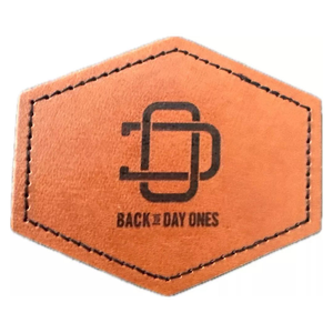 Patchs en cuir véritable PU personnalisés en gros avec étiquettes de logo de forme de taille personnalisée patchs en cuir - Product Image 3