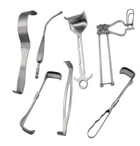 Juego de Instrumentos Quirúrgicos Manuales Básicos de Acero Inoxidable Alemán de Alta Calidad, 7 Piezas, Kit de Cirugía Abdominal y Ginecológica, Certificado CE - Product Image 1