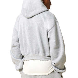 Sweat à capuche brodé personnalisé imprimé et doux au toucher pour hommes automne confortable tissu en coton chaud coupe surdimensionnée pull sweat-shirt - Product Image 2