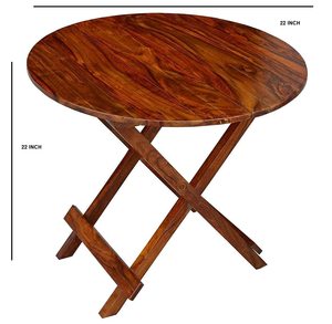 Wooden <b>Folding</b> Round <b>Coffee</b> Table Foldable Patio Center Table Decorative Top Trending Furniture Available for Restaurant Usage - Product Image 2