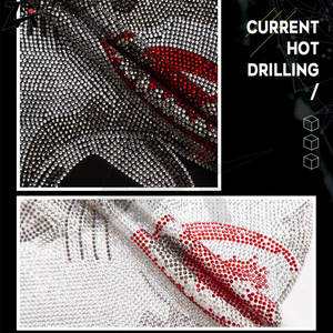 Sudadera de lujo con diamantes de imitación para hombre, ropa de calle informal cálida, Sudadera con capucha, Top de manga larga holgado para otoño e invierno, moda masculina elegante - Product Image 6