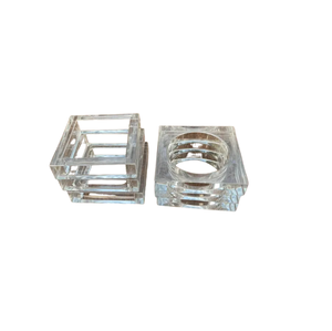 Anillos de Servilleta Modernos y Elegantes de la Mejor Calidad, Decoración de Mesa, Anillos de Servilleta Reutilizables de Acrílico para Fiestas de Navidad y Bodas - Product Image 2