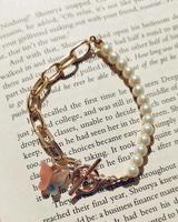 Bracelet tendance en perles de céramique et gros strass, fait main, style vintage indien chrétien, idéal pour l'été, la plage, les mariages, ou comme cadeau.
