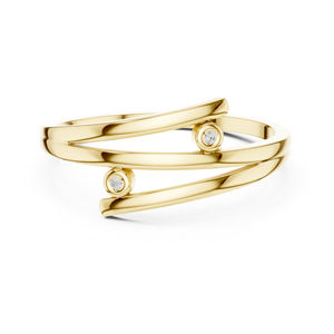Anillo de Oro Rosa de 14K con Diamante Cultivado en Laboratorio de Corte Brillante Redondo de 0.02 Quilates para Mujer |   Joyería Certificada IGI para Uso en la Oficina - Product Image 2
