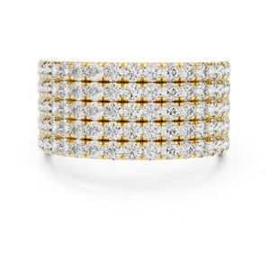 Bague solitaire en or rose 14 carats avec diamant rond de laboratoire pour femmes |   Nouveau diamant cultivé - Product Image 5