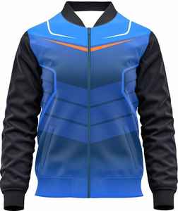 Veste bomber en cuir avec patch brodé en chenille personnalisé OEM, veste de baseball pour hommes, veste vintage personnalisée pour hommes - Product Image 5