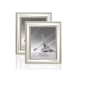 กรอบรูปโลหะเคลือบสีทองแบบวินเทจกรอบรูปแบบลอยตกแต่งบ้านโต๊ะ - Product Image 4