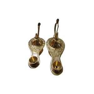 Estilo antiguo Nuevo diseñador Latón Chirag Lámpara de incienso Quemador de aceite Metal pulido Precio competitivo de la India - Product Image 1