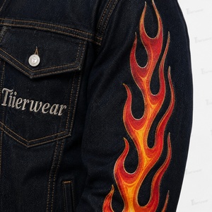 Chaqueta vaquera premium para hombre al por mayor, chaqueta de mezclilla de algodón personalizada, estilo casual, tipo camionero, oversize, corte ajustado, vintage, lavada, a la moda - Product Image 6