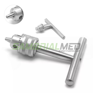Stainless Steel Orthopedic Double Action Cannulated Jacobs Chuck In <b>Tap</b> <b>Handle</b> With Key Bone Surgery Instruments - Product Image 5