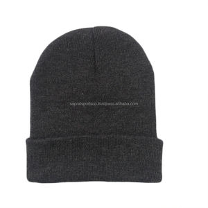Gorro de punto negro personalizado de alta calidad, gorro unisex de pescador de invierno suave con impresión Digital, buen proveedor para toda la venta - Product Image 4