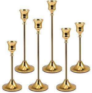 Portavelas de aspecto atractivo, candelabro de estilo europeo para iglesia, boda, fiesta, hogar Interior - Product Image 6