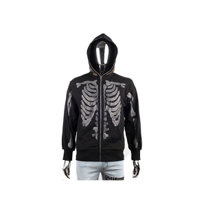 Sweat à capuche personnalisé en éponge française Sweats surdimensionnés vintage pour hommes 100% coton avec logo en strass Streetwear Tissu polaire - Product Image 5