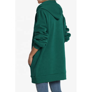 Sudaderas con capucha de entrenamiento para correr de invierno de alta calidad para mujer, sudaderas con logotipo personalizado de talla grande, sudaderas lisas al por mayor - Product Image 6