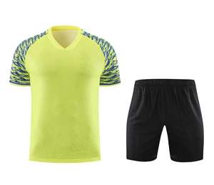 ชุดเสื้อฟุตบอลของผู้ชายผ้าโพลีเอสเตอร์แบบซับลิเมชันชุดเสื้อกีฬาสำหรับฤดูร้อน - Product Image 3