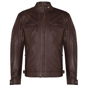 Venta al por mayor nueva moto básica de moda hombres y mujeres Otoño Invierno cremallera motocicleta chaquetas de cuero - Product Image 4